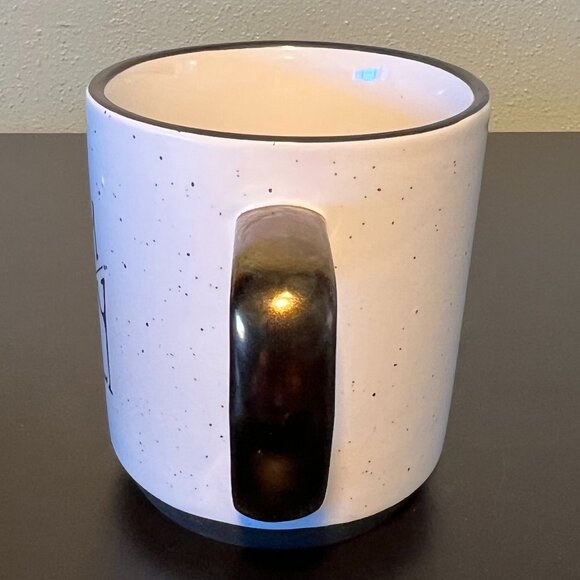 THRESHOLD Warm and Cozy White Speckled Stoneware Mug ~ Hygge Style - Picture 4 of 11